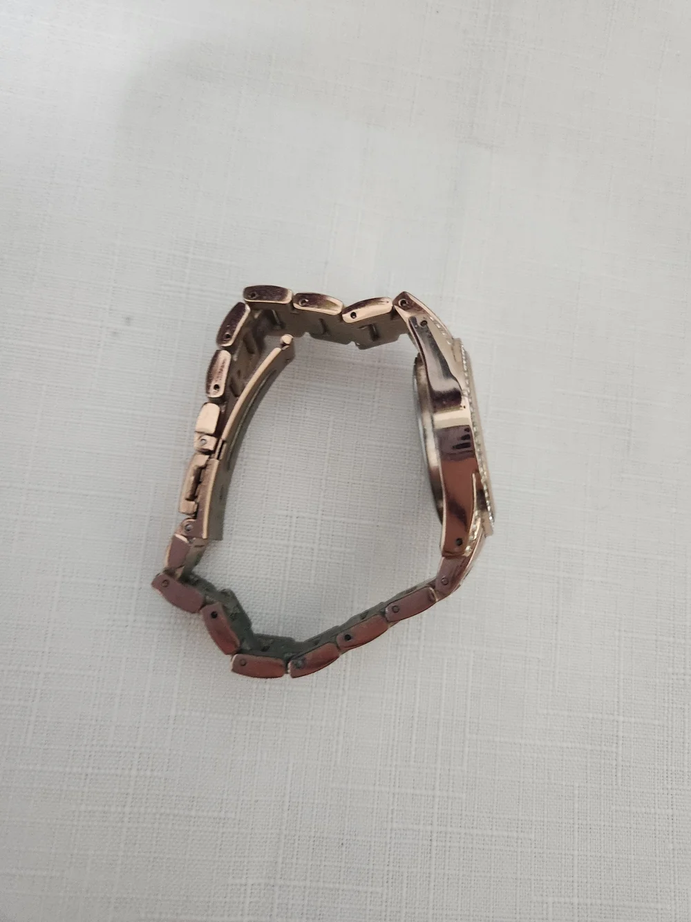 Kim Rogers Rose Gold Crystal Accent Women’s Watch